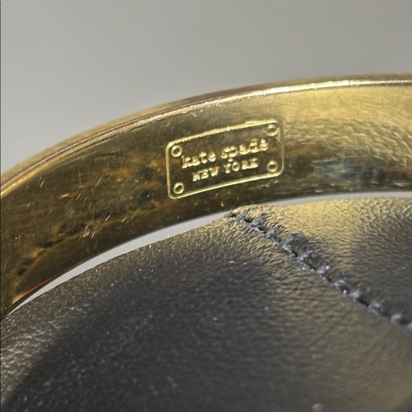 Kate Spade Gold and Aqua Bracelet Tiffany Blue Bangle - Picture 6 of 7